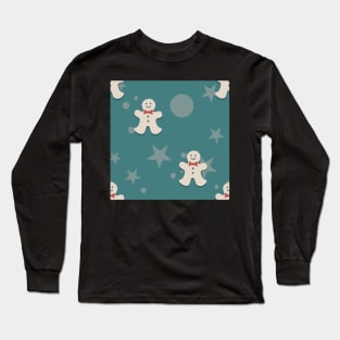 Tasty Gingerbread Men - Green Long Sleeve T-Shirt